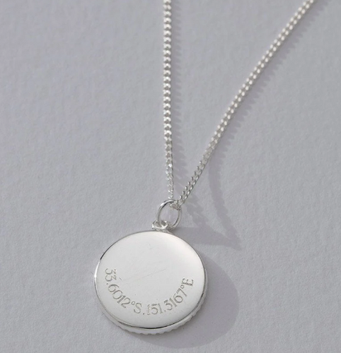 KIRSTIN ASH TRAVELLER COIN NECKLACE STERLING SILVER