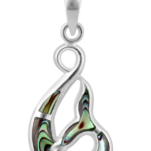 ARGENTO PAUA HOOK / WHALE TAIL NECKLACE