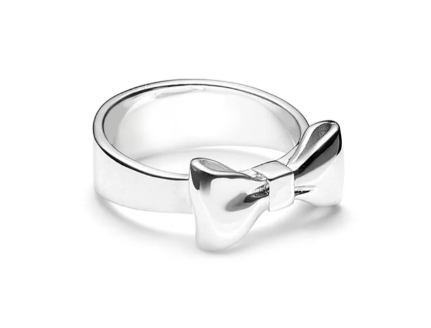 STOLEN SILVER LARGE BOW RING