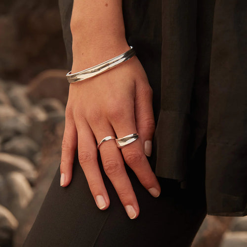 KIRSTIN ASH FOLD BAND RING STERLING SILVER