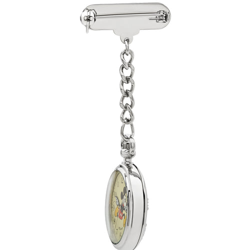 Disney Mickey Silver Nurse's Watch