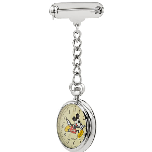 Disney Mickey Silver Nurse's Watch