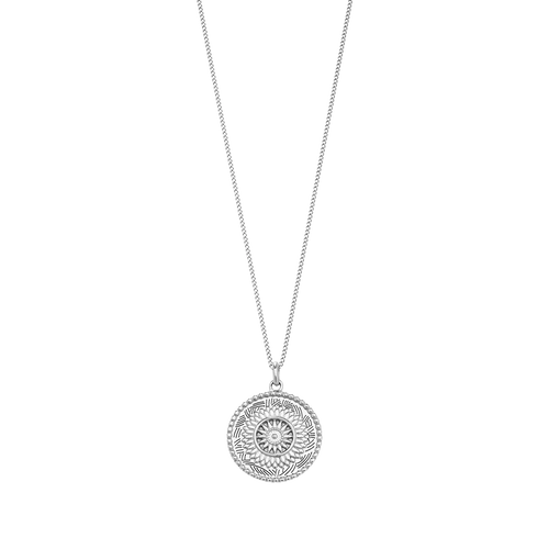 KIRSTIN ASH TRAVELLER COIN NECKLACE STERLING SILVER