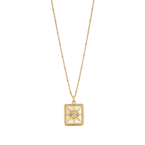 KIRSTIN ASH TRUE NORTH COIN NECKLACE 18K GOLD VERMEIL