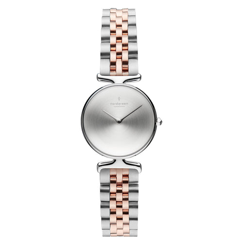 Nordgreen Unika 28mm Silver Brushed Metal Dial Watch