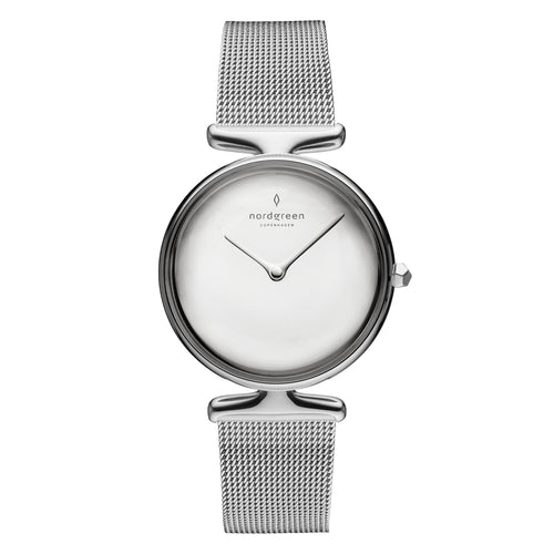 Nordgreen Unika Silver Mesh 28mm Watch