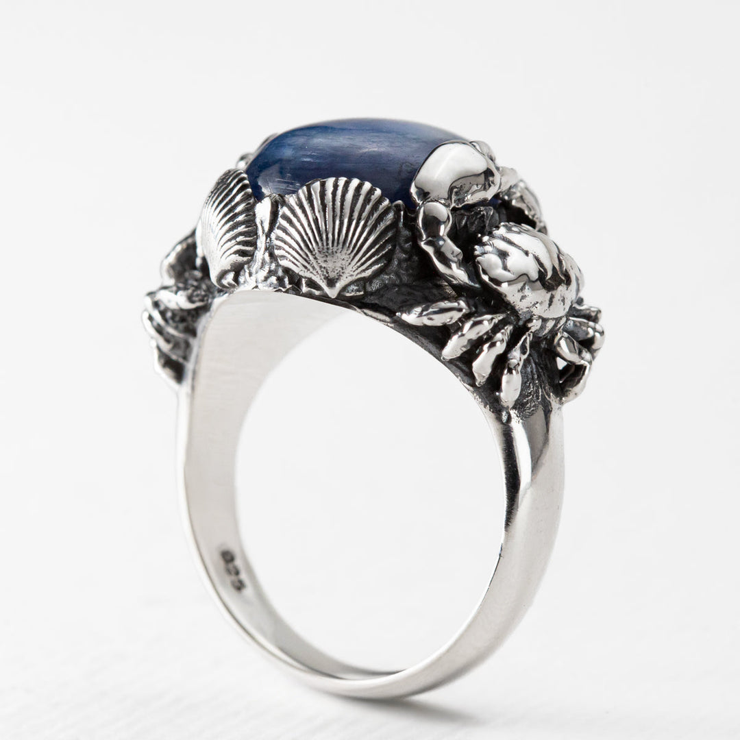 Nick Von K Sterling Silver Under the Sea Kyanite Ring