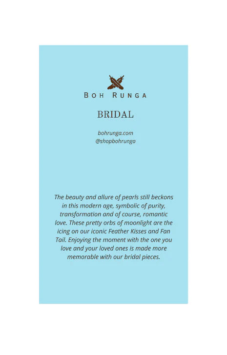 Boh Runga Fantail Pearl Drop Earrings