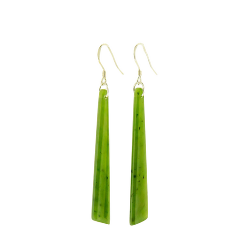 Imported Greenstone  Earrings- Rod 50mm