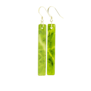 Imported Greenstone  Earrings- Rod 50mm