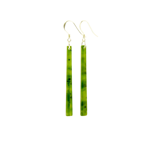 Imported Greenstone  Earrings- Rod 50mm