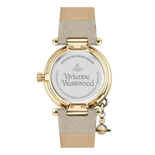 Vivienne Westwood Orb Pop Watch Cream Gold