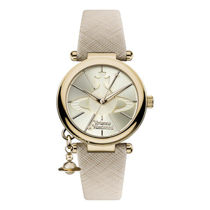 Vivienne Westwood Orb Pop Watch Cream Gold