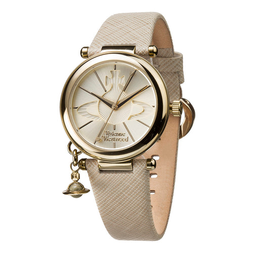 Vivienne Westwood Orb Pop Watch Cream Gold