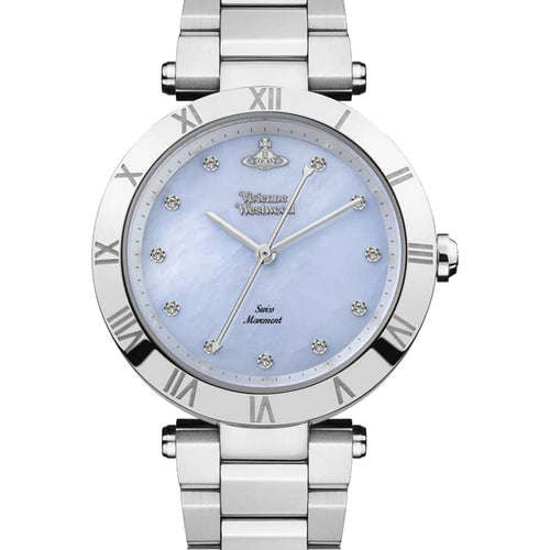 Vivienne Westwood Montague Blue 35mm Silver Watch