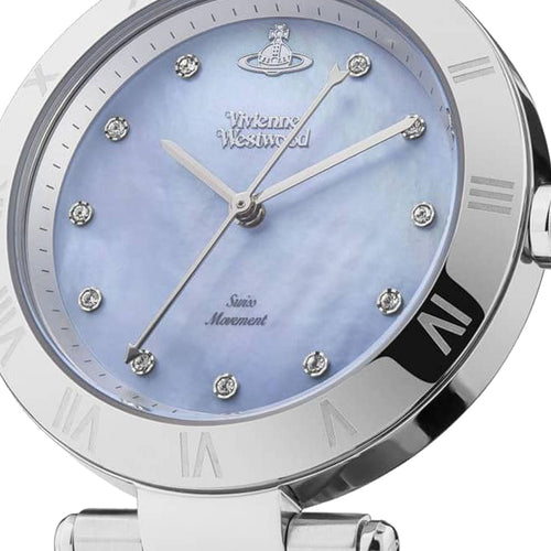 Vivienne Westwood Montague Blue 35mm Silver Watch