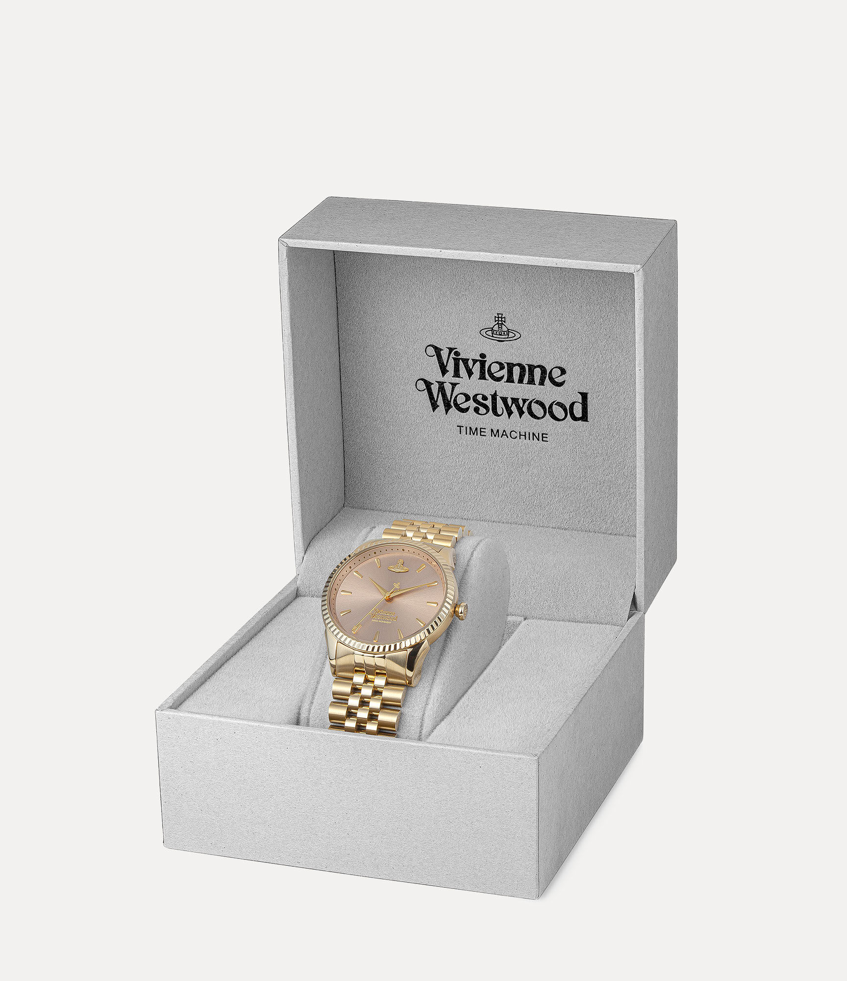 Vivienne Westwood Seymore Pink Dial Gold Strap Watch – Silvermoon