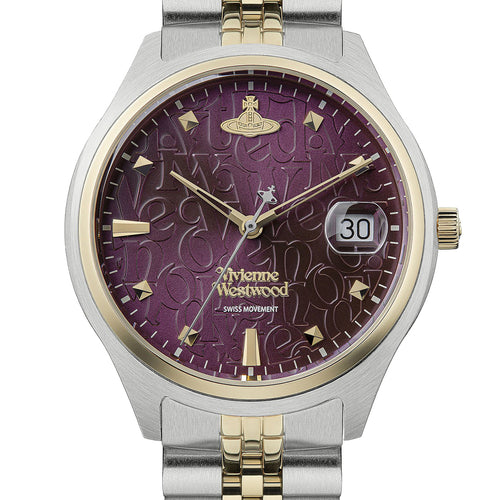 Vivienne Westwood Camberwell Purple 37mm Two Tone Watch