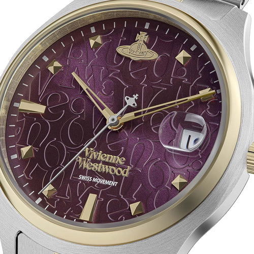 Vivienne Westwood Camberwell Purple 37mm Two Tone Watch