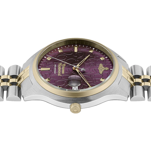 Vivienne Westwood Camberwell Purple 37mm Two Tone Watch