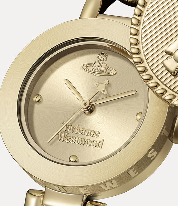 Vivienne Westwood Orb Button Gold Watch