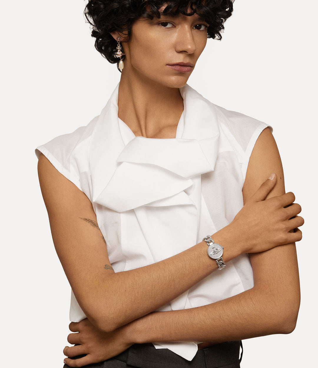 Vivienne Westwood Orb Button Silver Watch