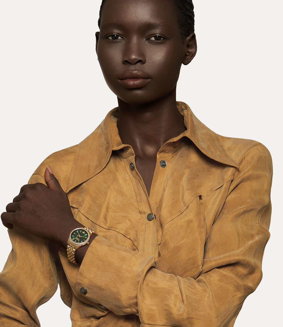 Vivienne Westwood Little Wallace 32mm Green Gold Watch