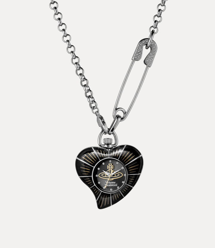 Vivienne Westwood Heart Pendant Black Watch