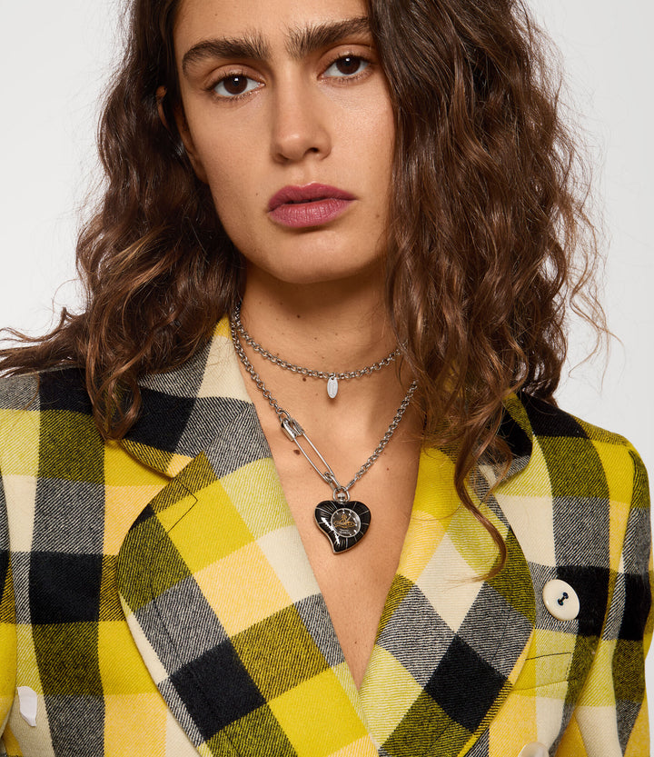 Vivienne Westwood Heart Pendant Black Watch