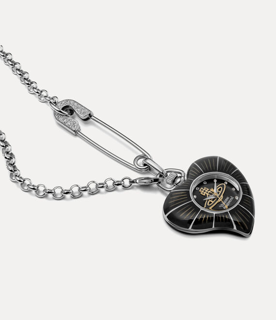 Vivienne Westwood Heart Pendant Black Watch