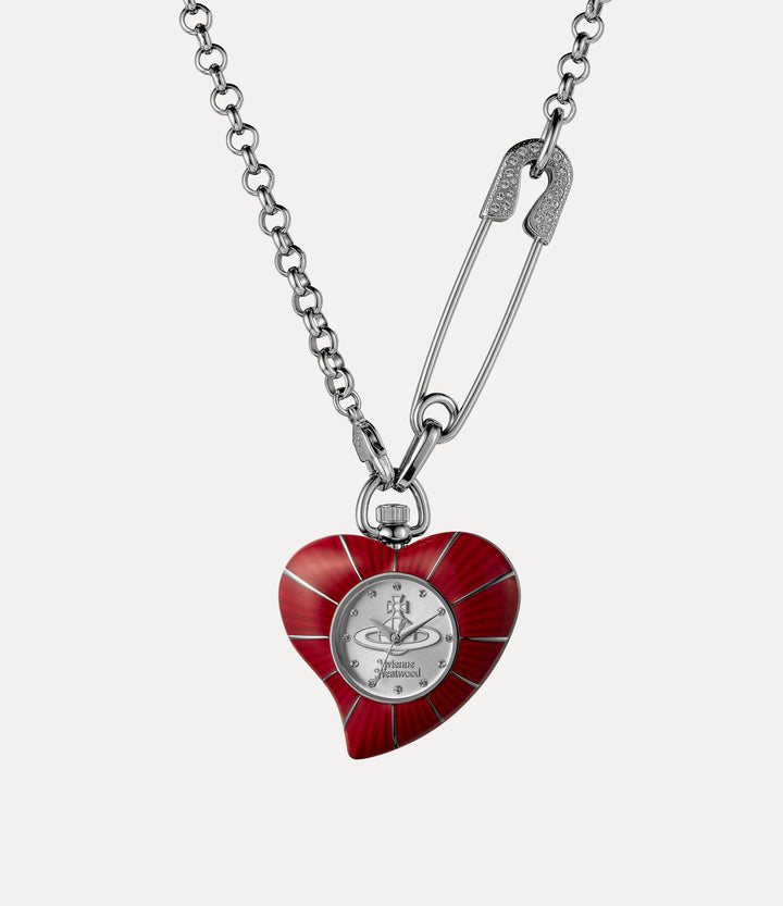 Vivienne Westwood Heart Pendant Red Watch