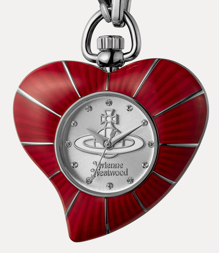 Vivienne Westwood Heart Pendant Red Watch