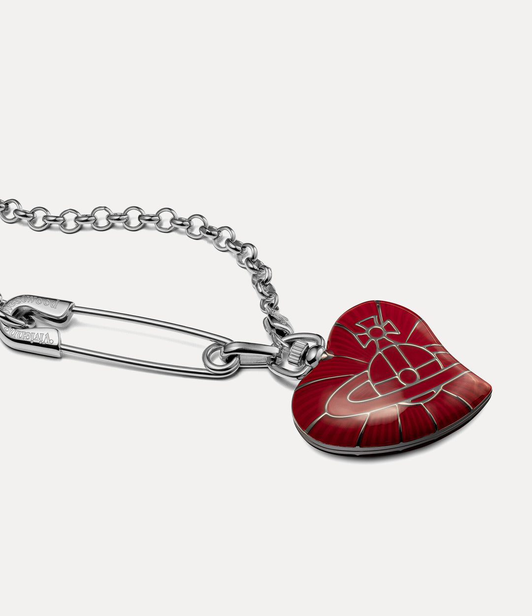 Vivienne Westwood Heart Pendant Red Watch