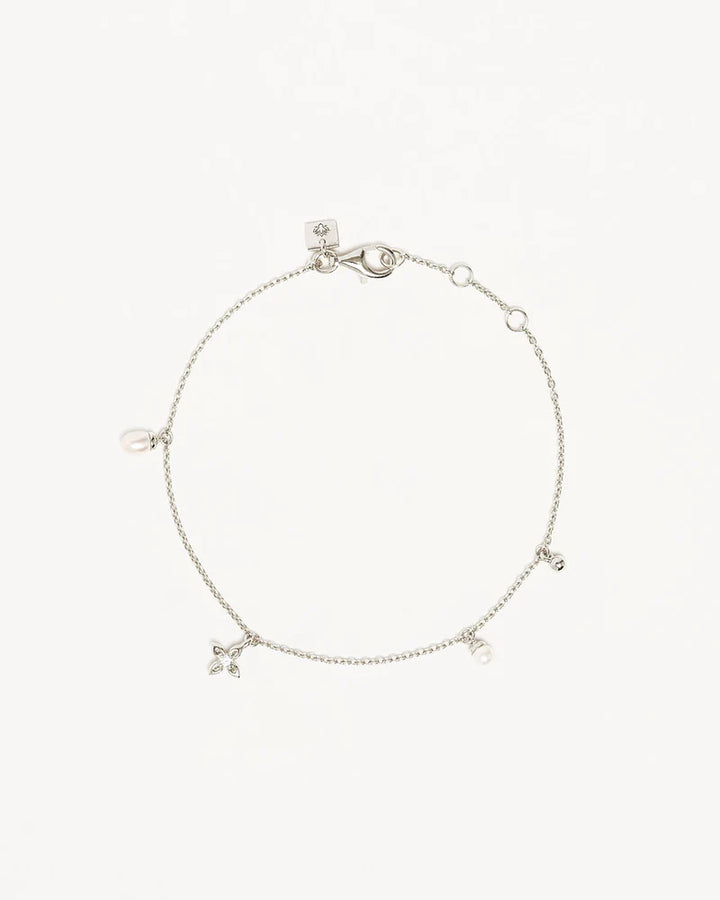 By Charlotte Sterling Silver Live in Peace Bracelet