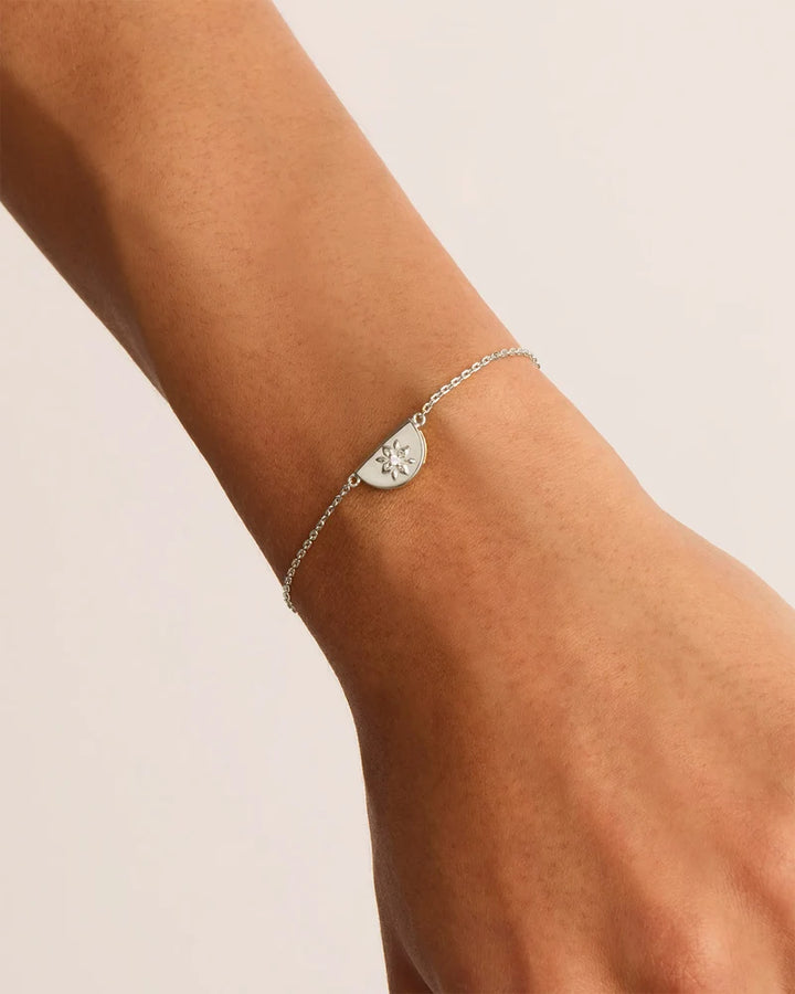 By Charlotte Silver Lotus Bracelet