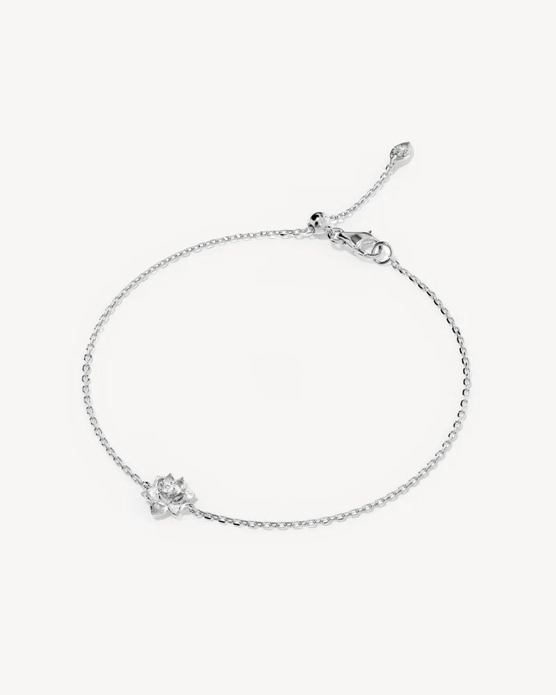 By Charlotte Sterling Silver Bloom Within Lotus Bracelet