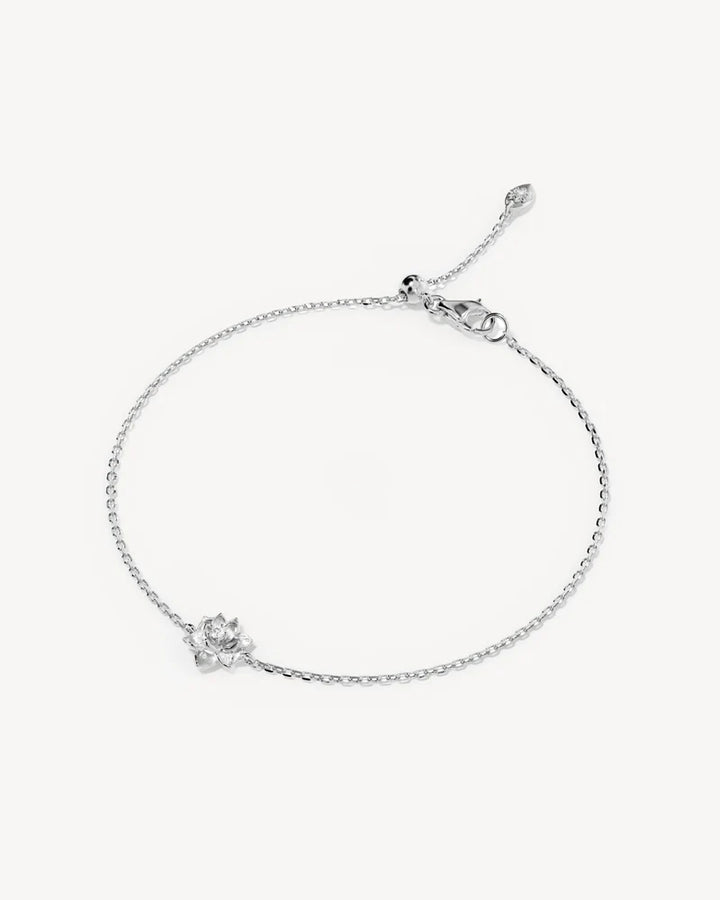 By Charlotte Sterling Silver Bloom Within Lotus Bracelet