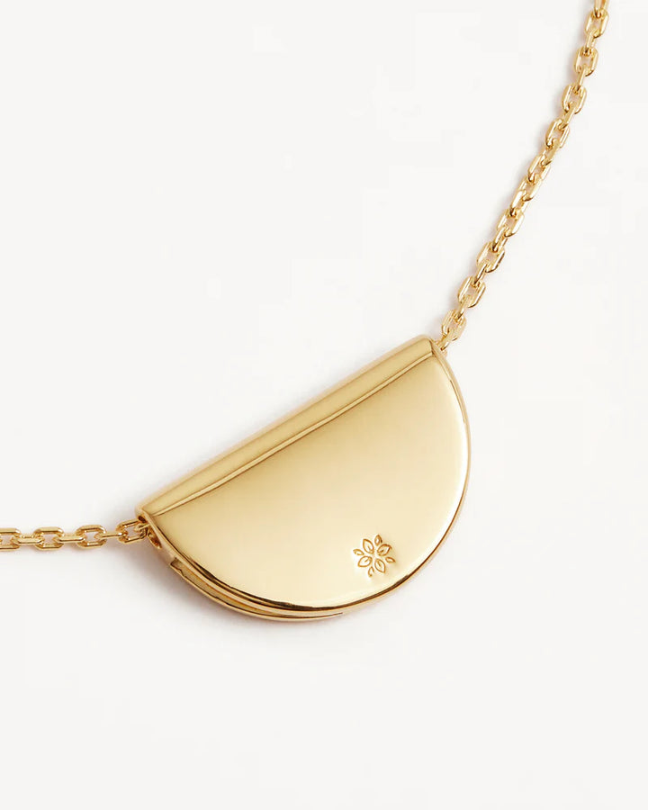 By Charlotte 18k Gold Vermeil Lotus Necklace