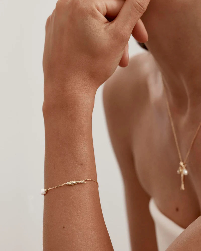 By Charlotte 18k Gold Vermeil Wishing Bracelet