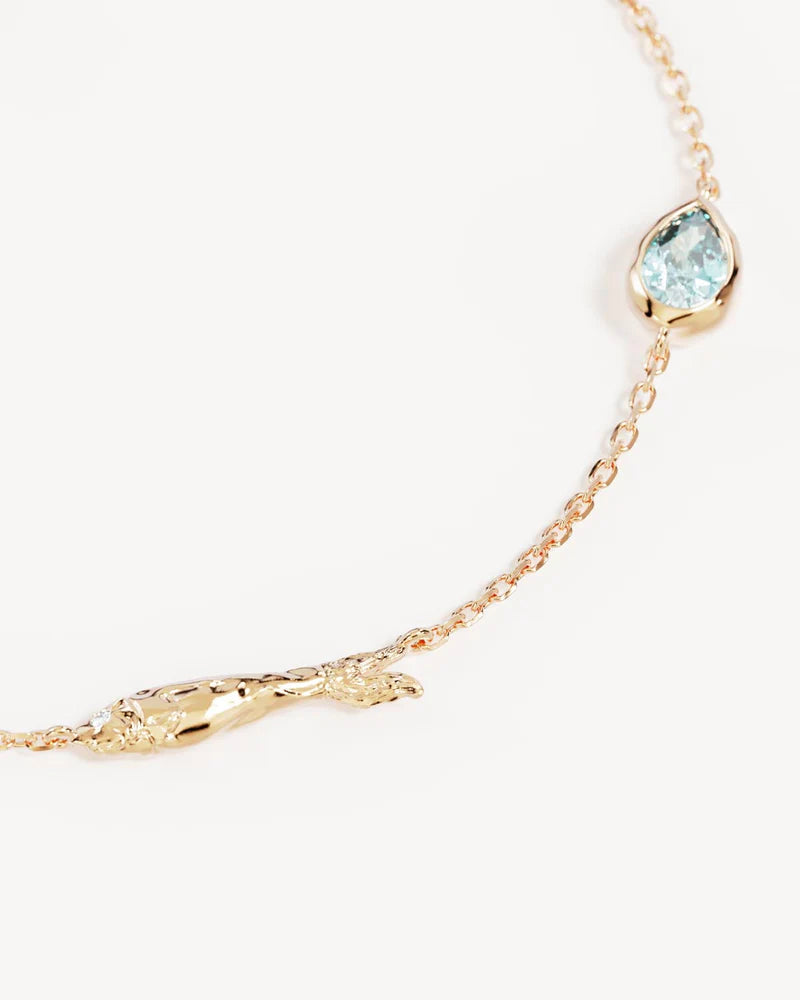 By Charlotte 18k Gold Vermeil Wishing Bracelet