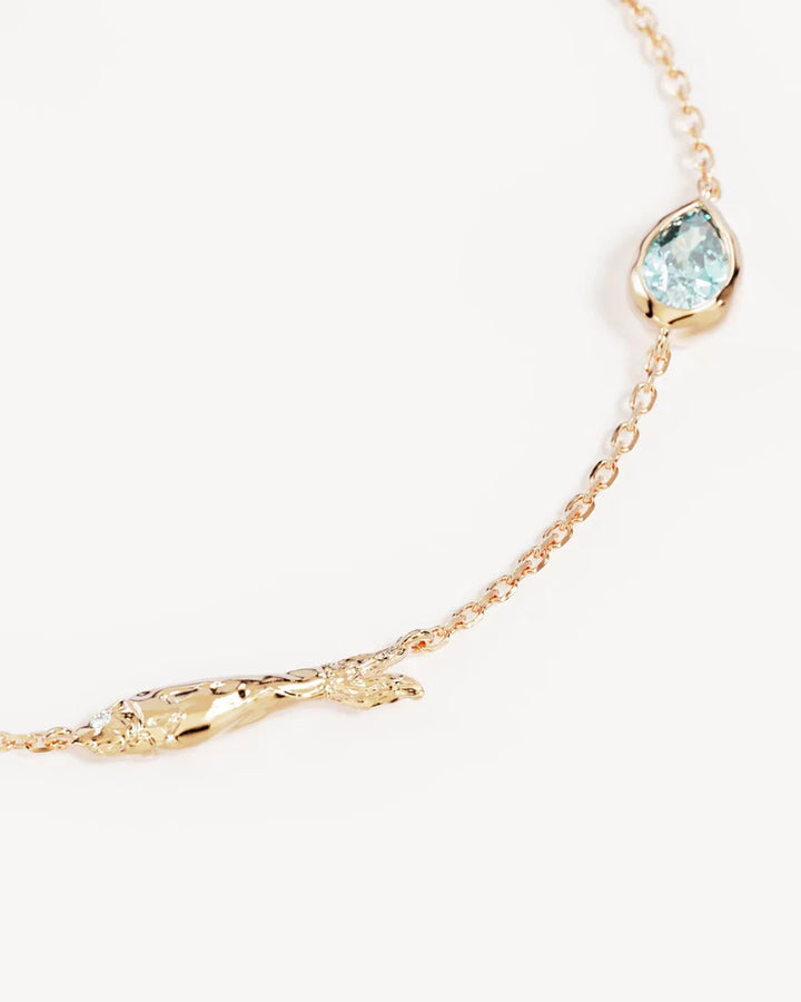 By Charlotte 18k Gold Vermeil Wishing Bracelet