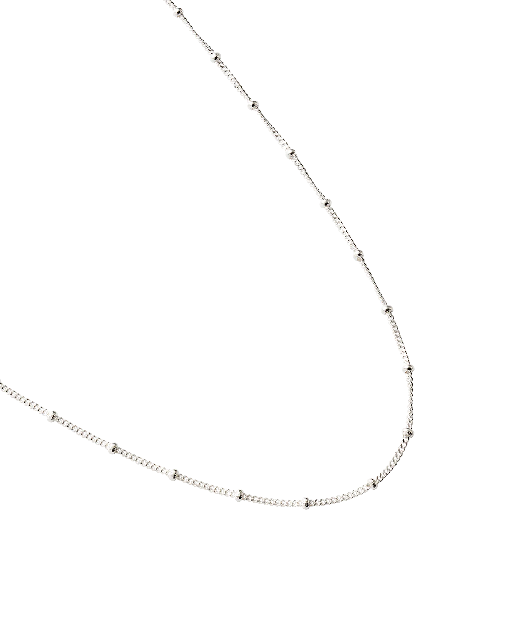 Kirstin Ash Silver Ball Necklace Chain 16-18 inch