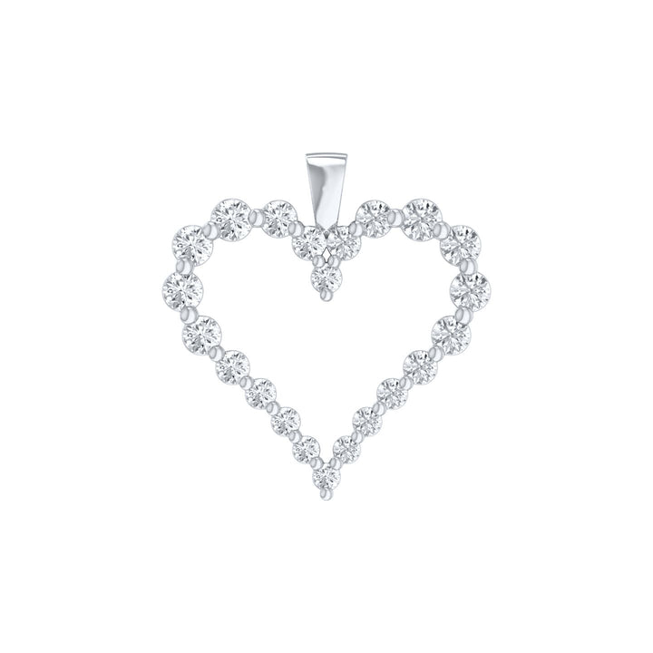 Louis Thompson  Dinant Necklace  9k White Gold with 1.00ct Lab Diamond