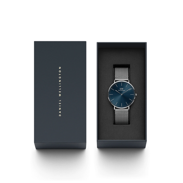 Daniel Wellington Classic Mesh Arctic & Silver 40mm