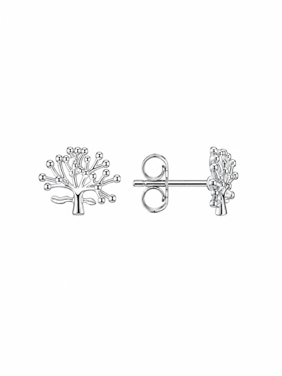 LT Sterling Silver Rata Flower Stud Earrings