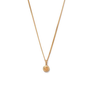 Gold Plated Birthstone Necklace - November