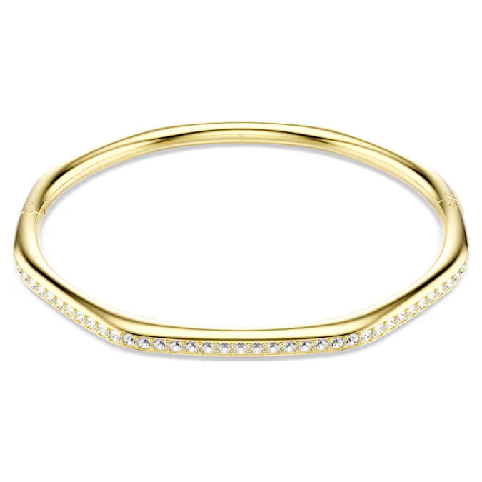 Swarovski Dextera bangle Round cut Gold-tone plated