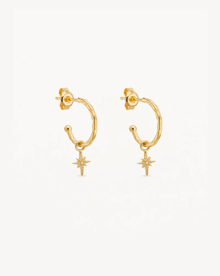 By Charlotte 18k Gold Vermeil Starlight Hoops