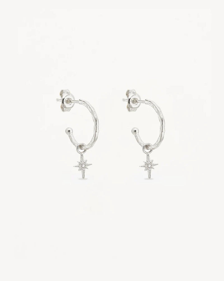 By Charlotte Sterling Silver Starlight Hoops