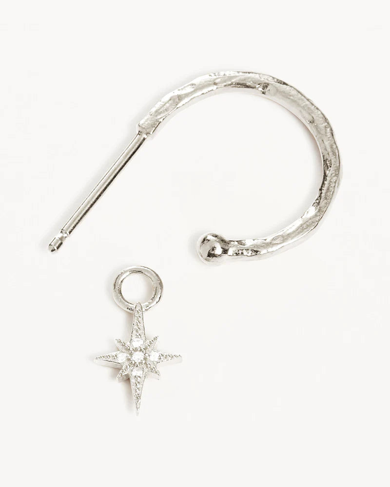 By Charlotte Sterling Silver Starlight Hoops